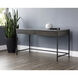 Stamos 55 X 23.5 inch Black / Grey Marble / Charcoal Grey Desk
